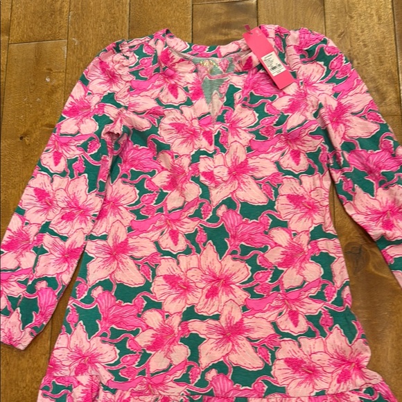 Lilly Pulitzer Vibrant Pink Floral Dress XS NWT - Picture 5 of 5